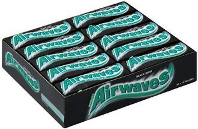 AirWaves Black Mint Menthol Sugar Free Chewing Gum